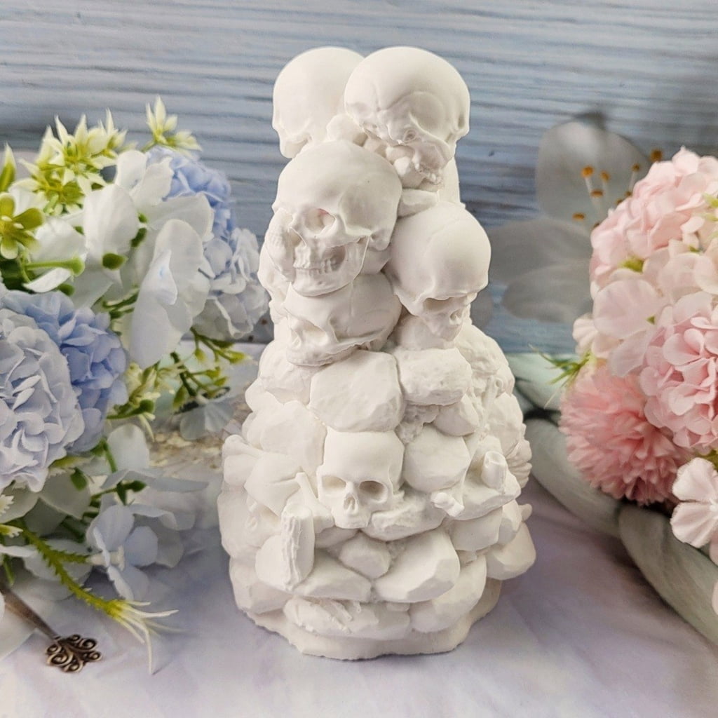 Halloween Skull Fingurine Silicone Molds Fondant Chocolate Silicone Molds for Epoxy Resin, Halloween Party Decoration