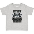 thumbnail image 3 of Inktastic My 1st Racing Season Checkered Flags Boys Baby T-Shirt, 3 of 5