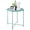 Green, variant on End Table Metal Side Table Black Round Folding Tray Cyan Sofa Small Accent Fold-able Table, Round End Table Tray, Next to Sofa Table, Snack Table for Living Room and Bed Room