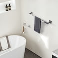 thumbnail image 4 of 5 - Piece Stainless Steel Bathroom Towel Rack Set Wall Mount, 4 of 10