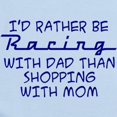 thumbnail image 2 of CafePress - Rather Be Racing With Dad2 Body Suit - Long Sleeve Cotton Baby Bodysuit, 2 of 4