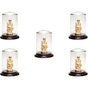 GoldGiftIdeas 24K Gold Plated Sai Baba Idol for Car Dashboard, Sai Ram Statue with Cabinet, Festival Return Gifts, Sai Baba Statue for Pooja (Pack of 10)