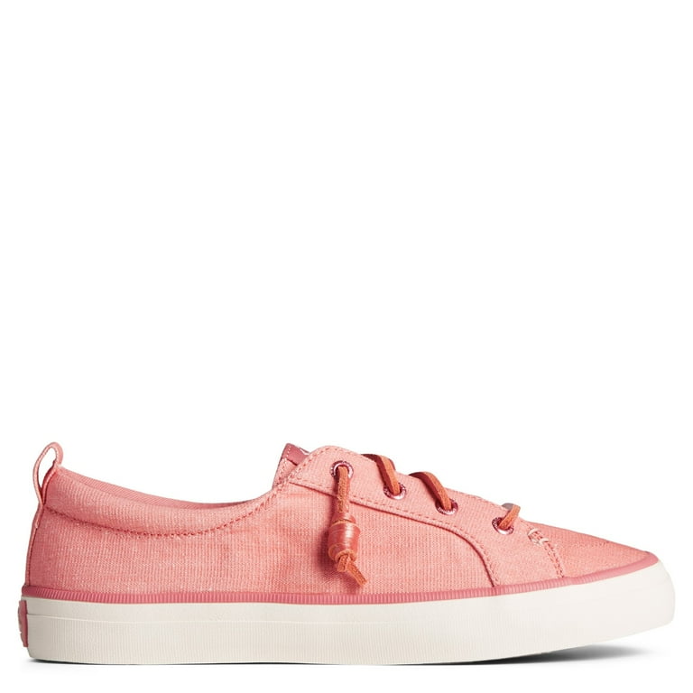Sperry Women's Crest Vibe Seasonal Sneaker, Dark Pink Shimmer,
