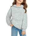 thumbnail image 2 of LTTVQM Kids Girls Hooded Sweatshirts Size 3-4 Long Sleeve Winter Cute Sweatshirt Comfy Pullover Tops with Pockets Trendy Hoodie for Girls Gray 3-4 Years, 2 of 5