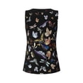 thumbnail image 5 of Xecao Butterfly1 print women's scoop neck, loose-fit workout tank tops for the gym., 5 of 9