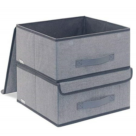Onlyeasy Foldable Storage Bins Cubes Boxes With Lid Storage Box