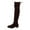 Coffee, variant on Aihuaihua Thigh High Block Heel Boot Women Pointed Toe Stretch Over the Knee Boots Fall Boots for Women 2025