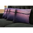 thumbnail image 5 of Ambesonne Nautical Throw Pillow Cover 4 Pack, Calm Lake Tahoe, 20", Purple, 5 of 5