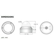 Eyemax Storm Series UVI-M2564V 1080P HD-SDI, EX SDI Vandal DOME IR Camera 2.8-12mm Dual Power Manual Motorized ( Made In Korea )