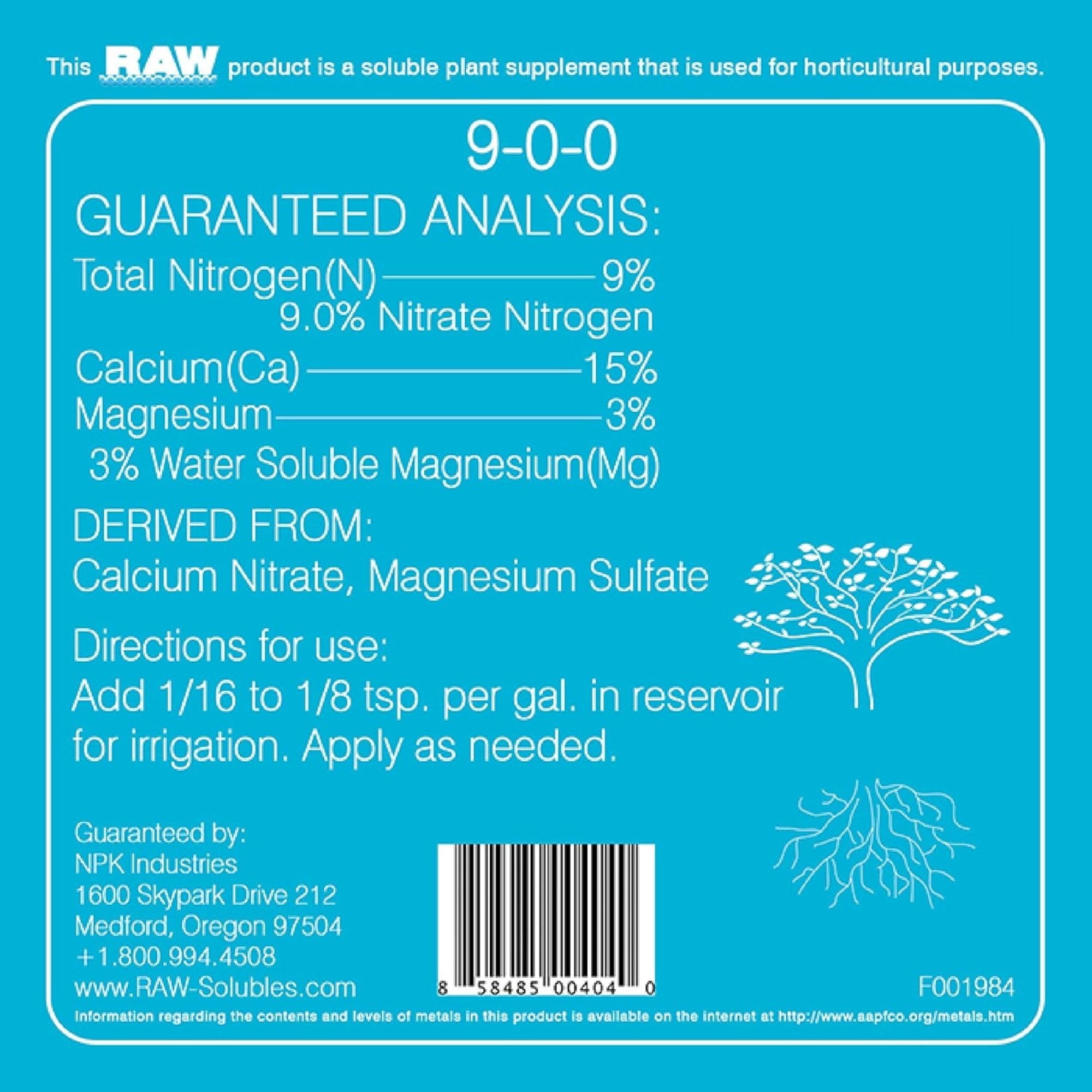 NPK RAW Calcium/Mag - 2 oz
