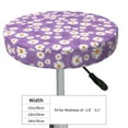 thumbnail image 4 of Lsque Daisies Flowers Round Bar chair cushion covers Velvet Fabric Premium Comfort Protects from Scratches and Stains for 14-17 Inch Chair- 14 inch, 4 of 7