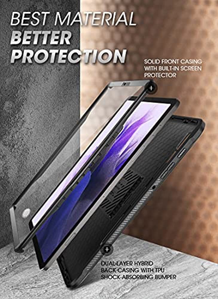 SUPCASE Funda Samsung Galaxy Tab S7 FE de 12.4 Pulgadas 2021 Resistente Case de Cuerpo Completo con Protector de Pantalla Incorporado y Soporte para Lápiz Carcasa Azul UB Pro 