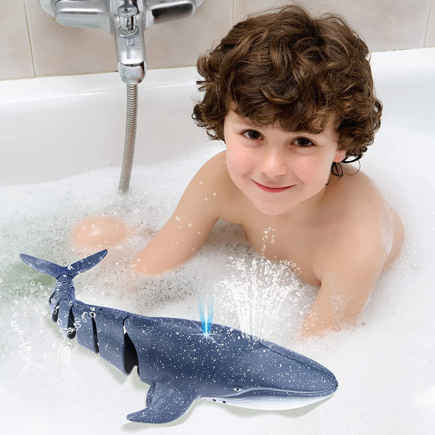  JELLY PLAY Remote Control Shark Pool Toys For Kids Age 8-12,24Ghz  Waterproof RC Boat,Toy Shark