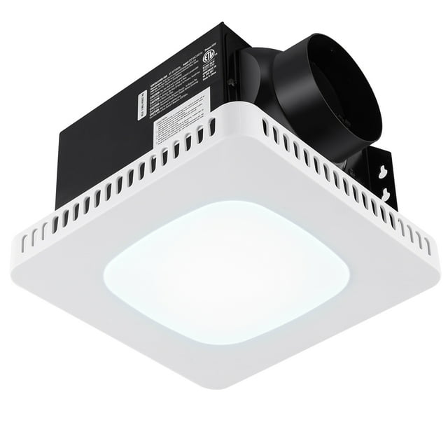 KFFKFF Restroom Air Circulation System, 80 CFM Superior Performance, 1.5sones Minimal Sound Production, Pure Copper Motor, Economical Overhead Restroom Fan, No Attic Entry Required