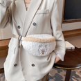 thumbnail image 1 of Female Fluffy Hit Color Shoulder Bag Women Casual Bear Pattern Mini Handbag, 1 of 10
