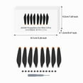 thumbnail image 2 of 8Pcs Plastic Double Sided Props Wing Fans stable structure; Parts with Screw Screwdriver Replacement for 3 Pro White Blue, 2 of 9