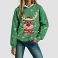 thumbnail image 2 of Futezty Women Christmas Sweatshirt Xmas Fleece Warm Vacation Tunic Sweater Shirt Graphic Pullover Top, 2 of 6