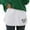 EWhite72, variant on 2-Pack Women Skirt Trim Extender Elastic Waist Accessory Plus Size Solid Color Club Basic Leisure Dailywear