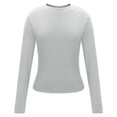 thumbnail image 5 of JIUKE Chemises à Manches Longues pour Femmes Col Rond T-Shirts Basiques d'Entraînement T-Shirts Ajustés Crop Tops pour Sortir, 5 of 5