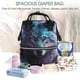 thumbnail image 5 of Easygdp Purple Sky Wolf para Bolsa de Bebé de Gran Capacidad con Múltiples Bolsillos, Bolsa de Pañales para Padres, Bolsa de Viaje Organizada y Elegante, 5 of 6