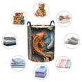 thumbnail image 4 of Naloa Colorful Koi Fish Art Round Large Laundry Basket, Toy Storage for Hamper Kids Room,Toy Storage-Small, 4 of 6
