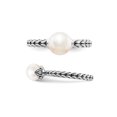 thumbnail image 4 of Gem & Harmony White Freshwater Cultured Pearl Ring in Sterling Silver for Women, 4 of 6