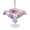Pink, Purple, Blue, variant on Outdoor Tablecloth with Umbrella Hole for Patio/Picnic/Party/Camping, Flamingos Waterproof Table Cloth Round Cover Washable, Purple Summer Monstera Leaves Tropical Vintage (Dia 60")