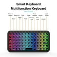 thumbnail image 5 of Mini Wireless Bluetooth 5.2 Keyboard 5inch Keycups 7 Color Backlit Keyboard Rechargeable Keyboard for PC Android TV Box, 5 of 8