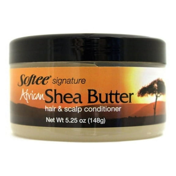 Softee Signature African Shea Butter Hair and Scalp Conditioner, 5.25 Oz, 3 Pack
