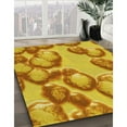 thumbnail image 2 of Ahgly Company Indoor Square Patterned Deep Yellow Area Rugs, 8' Square, 2 of 6