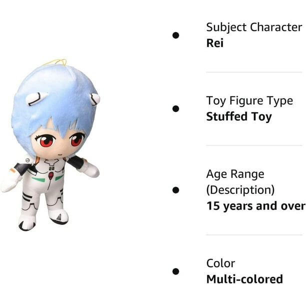Great Eastern Evangelion GE-52302 Rei Plugsuit Stuffed Plush, 8