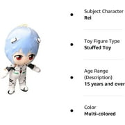 Great Eastern Evangelion GE-52302 Rei Plugsuit Stuffed Plush, 8, Multi-Colored