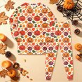 thumbnail image 2 of KPOPLK Toddler Boy Clothes 2-8T Halloween Pajama Set Long Sleeve Pumpkin Print Shirts and Pants Comfortable Fall Winter Sleepwear,Size 3-4 Years, 2 of 9