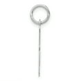thumbnail image 2 of 14k White Gold Medium Script Letter A Initial Charm Pendant, 2 of 4