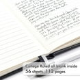 thumbnail image 3 of 15 Pack Pocket Small Notebooks Bulk, Mini Cute Notepads Hardcover College Ruled Lined Journals with Pen Holder for School Business, with 15 Black Pens, 3.5”x 5.5”, A6, Black Navy Dark Green, 3 of 13