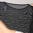 thumbnail image 4 of LAICAIW Women's Short Sleeve Mesh Crop Tops Sheer Blouse T Shirt Tee, 4 of 5