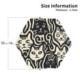 thumbnail image 2 of Fuzoiu Abstract Cat Faces Pattern Print Leather Coasters Set,Drink Coasters Set of 4,for Tabletop Protection, Durable PVC Coasters,Home Décor and Housewarming Gift-Hexagon, 2 of 6