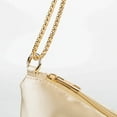 thumbnail image 3 of Yucurem Women Satin Evening Bag W/ Chain Clutch Purse Zipper Handbag For Prom(champagne) Evening bag (A), 3 of 10
