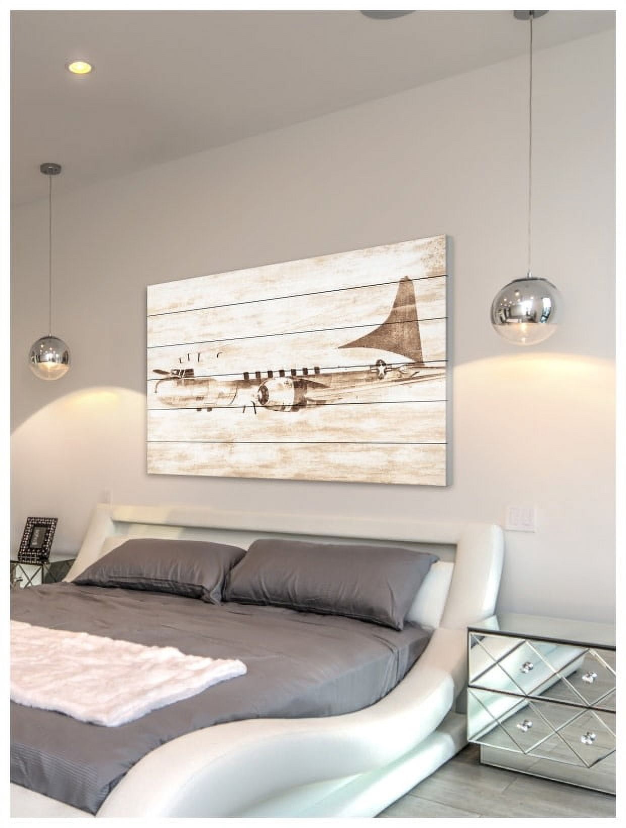 Marmont Hill Inc Marmont Hill - In Flight 2 Painting Print on White Wood