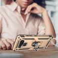 thumbnail image 5 of GSA Slim Shockproof Hybrid Case w/Ring Stand for LG K51 - Gold/Black, 5 of 6