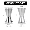 thumbnail image 2 of Uds doble cóctel Jigger, barra de acero inoxidable medidor Jigger cóctel Alcohol herramientas de medición para barman Bartending, 2 of 7
