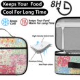 thumbnail image 4 of Pioneer Flower Floral Print Pattern Insulated Lunch Bag Teen, Toddler Lunch Bag,Bento School Lunch Bag for Teen for Work,Picnic or Travel, 4 of 5