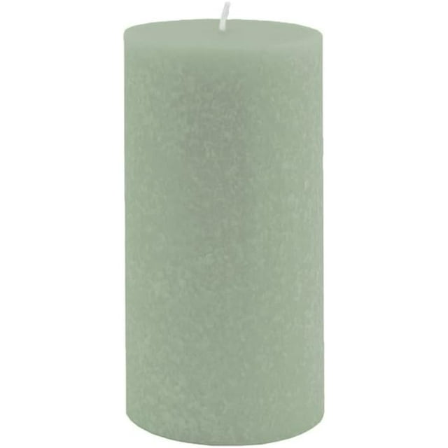 Root Candles Unscented Pillar Candles Beeswax Enhanced Textured Timberline™ Pillar Candle, 3 x 6-Inch, Sage Green