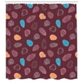thumbnail image 3 of Pine Cone Shower Curtain, Coniferous Tree Cones Christmas Season Retro Woodland Creative, Fabric Bathroom Set with Hooks, 69W X 84L Inches Extra Long, Dried Rose Maroon Pale Orange, by Ambesonne, 3 of 3