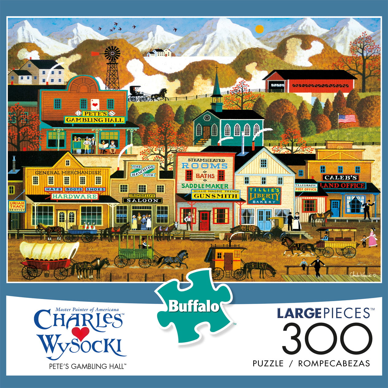 Buffalo 300 Piece Puzzle Charles Wysocki Sugar & Spice Sweet Treats 