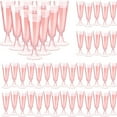 thumbnail image 1 of Copas de champán de plástico, paquete de 40 copas de champán rosas, copas de mimosa de plástico transparente, copas de acrílico desechables para brindar en bodas, accesorios de bar para fiestas,, 1 of 5