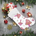 thumbnail image 6 of Coolnut Mushroom Christmas Stocking Personalized Large Candy Stocking, Xmas Stockings Decoration Hanging Gift for Family Holiday Party Ornaments Decor Fireplace, 6 of 7