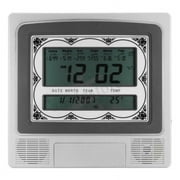 Amerteer Muslim Digital Alarm, LCD Automatic Digital Islamic Azan Muslim Prayer Alarm Wall & Table Home Clock Islamic Clock with Temperature Display, Hijri and Gregorian Calendars