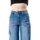 thumbnail image 3 of Jeans Wide Leg Cargo /Juvenil, 3952 (Azul medio) azul 11, 3 of 3