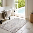 thumbnail image 4 of Area Rug x Vintage Rug Indoor Washable Rug Retro Accent Rug Distressed Carpet Multi Floral Print Country Boho Rug Non Slip Kitchen Bedroom Living Room Dining Room Office, 4 of 9